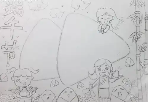 学生作业端午节手抄报模板看一遍就能学会,手抄报步骤图