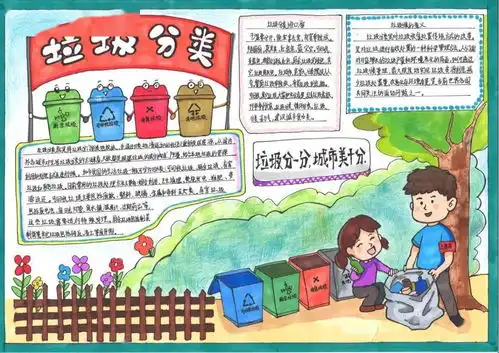 萌娃眼中的垃圾分类是什么样的垃圾分类十大手抄报来啦