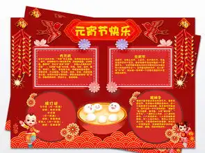 元宵节闹元宵小报元宵节汤圆习俗手抄报小报图片模板psd设计图下载元宵手抄报大全编号19140556
