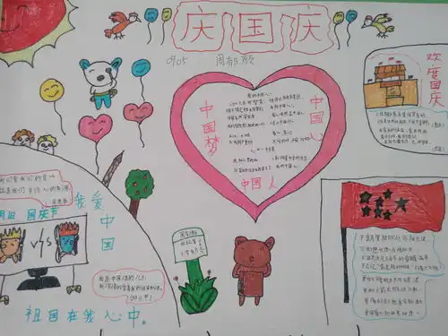 庆国庆手抄报简单大方
