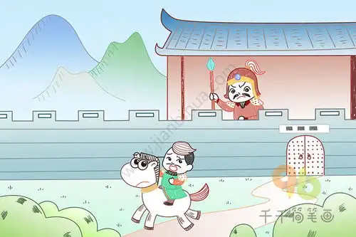 出塞古诗配画简笔画图片