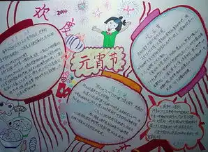 元宵节手抄报资料元宵赏灯诗