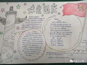 马鞍九义校扣好人生第一粒扣子主题活动之国庆节手抄报
