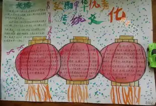 弘扬中华传统文化手抄报图片资料