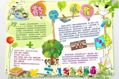 收藏这些趣味数学手抄报,寒假陪孩子一起动手写一写,画一画