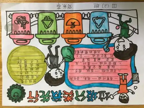 徐州市第36中附小四年级组垃圾分类我先行低碳环保看小报