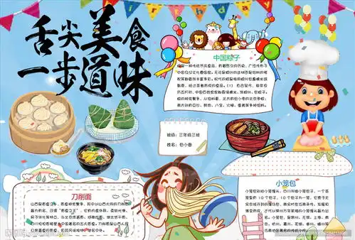 美食小报图片