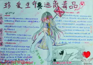 珍爱生命远离毒品手抄报