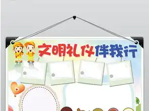 ps电子小报文明礼仪伴我行交通安全图片模板psd设计图下载道德与法治手抄报大全编号17778168