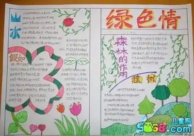 综合性学习手抄报图片植物