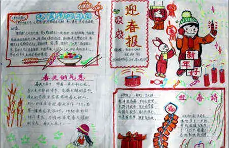 迎新年手抄报过年