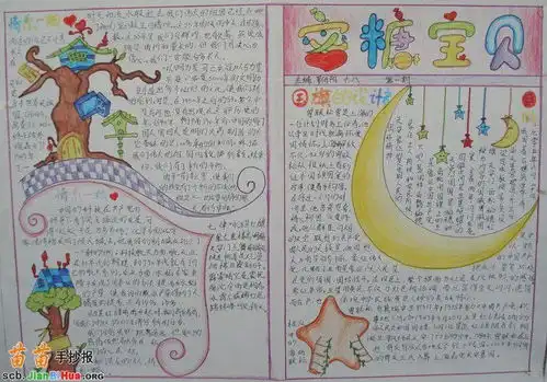 漂亮的初中手抄报图片