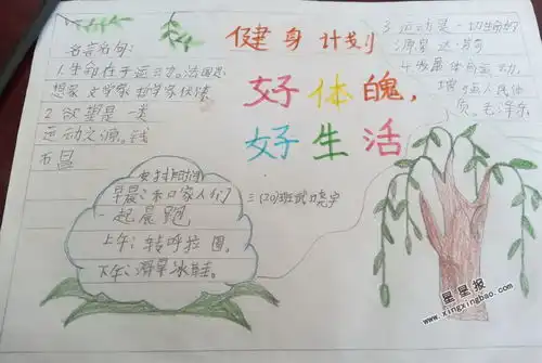 健身计划手抄报内容