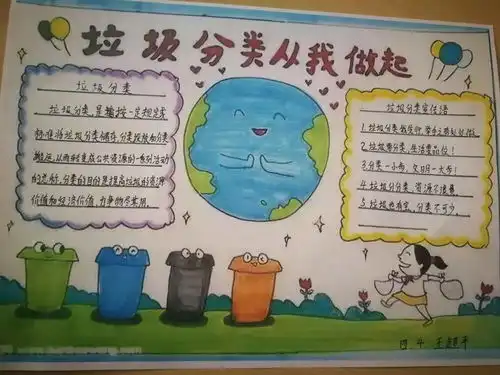 小手拉大手共筑碧水蓝天四4中队开展垃圾分类从我做起主题活动