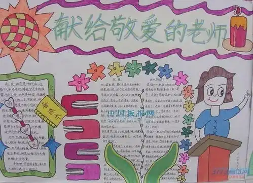 教师节手抄报来了