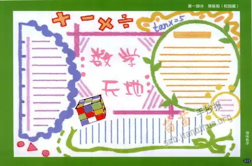 数学天地手抄报图片和内容