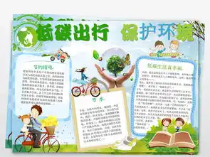绿色出行手抄报低碳生活电子小报word图片设计素材高清worddoc模板下载11.70mb保护环境手抄报大全