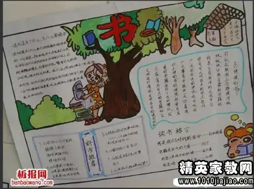 读书名言手抄报简单的