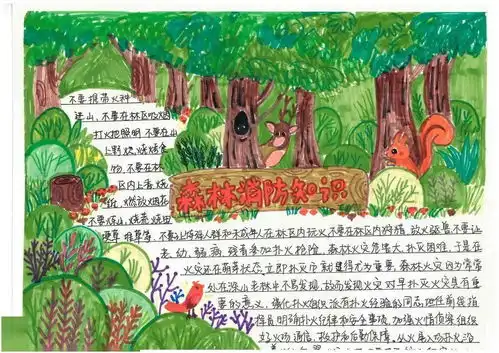 护林防火记心间,森林防火进校园