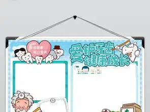 健康卫生小报爱牙护齿电子小报模板图片素材卫生教育手抄报大全psd下载23.25mb安全健康手抄报