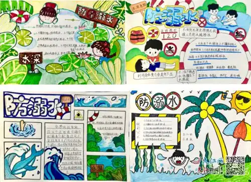 濂溪区五里中心小学开展防溺水主题手抄报征文活动组图