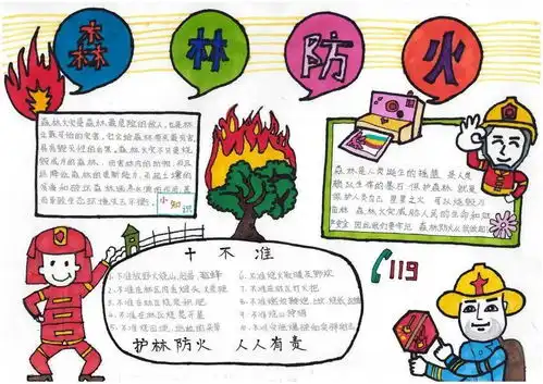 护林防火记心间,森林防火进校园