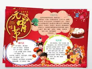 元宵节小报闹元宵小报手抄报word模板图片wps设计图下载元宵手抄报大全编号18907397