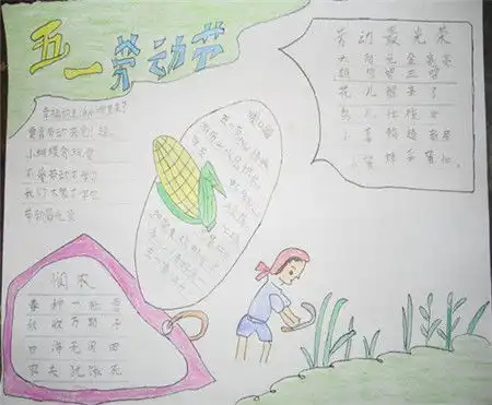五一劳动节手抄报五一节