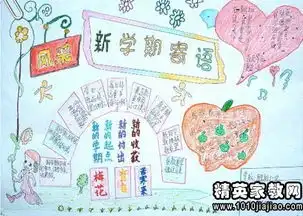 新学期寄语手抄报