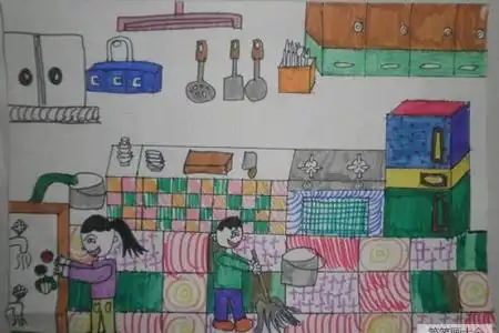 劳动节儿童画
