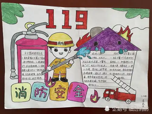 襄汾消防主题绘画来啦