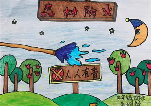 东坡区三苏路小学宣传森林防火创建文明城市