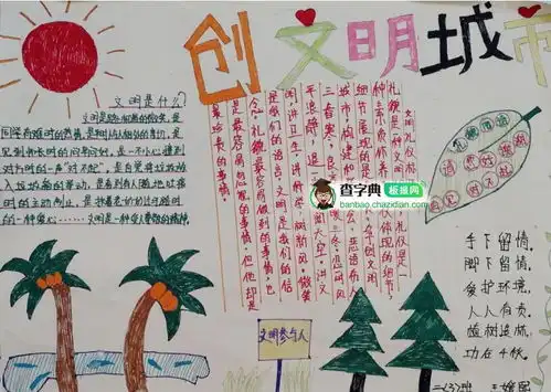 文明是什么手抄报设计文明是什么手抄报图片查字典板报网