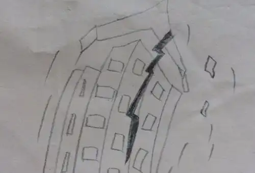 怎样画地震的简笔画