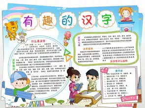 有趣的汉字汉语知识小报手抄报模板图片worddoc设计图下载语文手抄报大全编号18791363