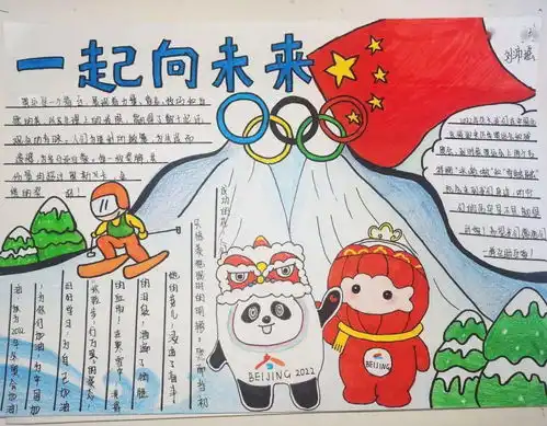 冰雪之约济中学子巧笔绘冬奥,一起向未来