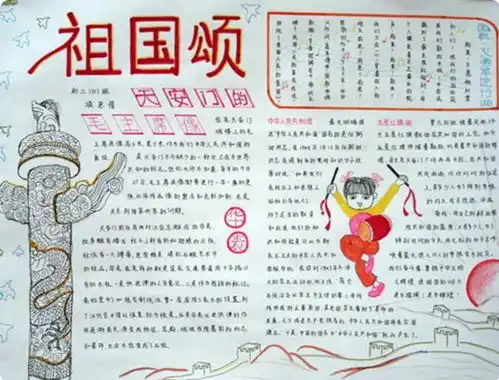 2019年开学第一课手抄报祖国母亲的生日