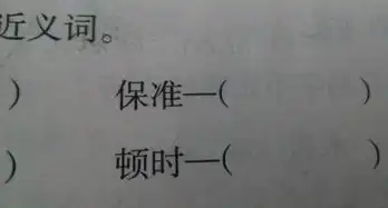 写出他们的近义词