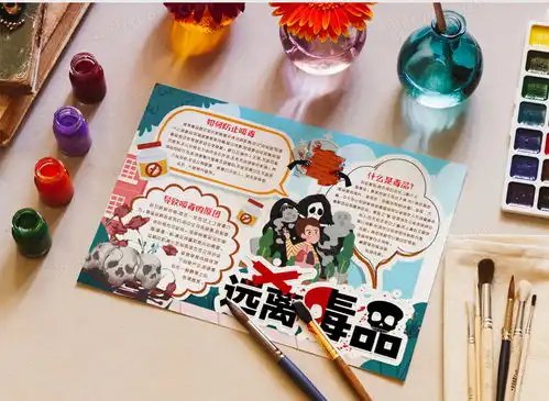 拒绝毒品禁毒知识小报手抄报模版word模板下载毒品