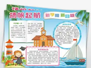 扬帆起航新学期新目标暑假开学小报手抄报图片素材psd模板下载142.88mb语文手抄报大全学科手抄报