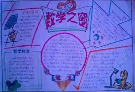 小学生数学手抄报美丽的植树图案