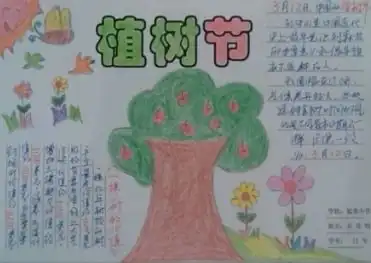 植树节手抄报一等奖漂亮