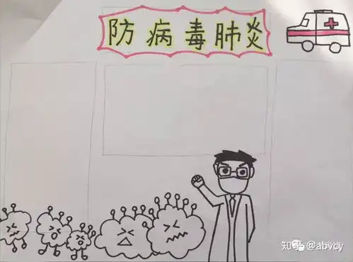 抵抗新型冠状病毒手抄报