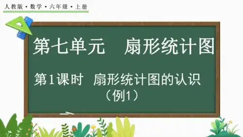 人教版六年级上册数学第1课时扇形统计图的认识课件共26张ppt