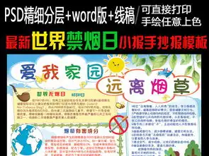 世界无烟日爱家园环保健康word电子小报图片模板worddoc设计图下载无烟日手抄报大全编号17807443