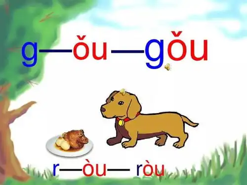 汉语拼音韵母ou学习