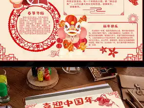 2020年春节小报鼠年新年元旦寒假生活年俗手抄报小报图片模板下载