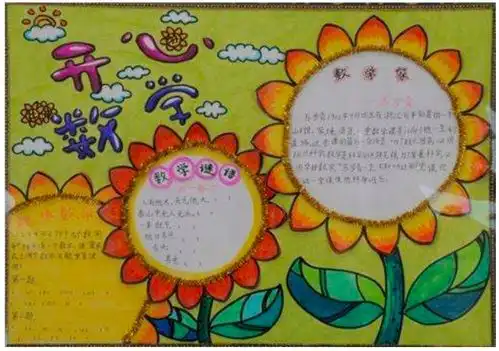 北京小学数学手抄报一等奖