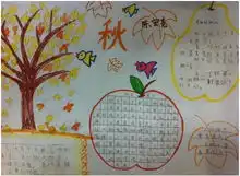 北京小学六年级关于秋天手抄报