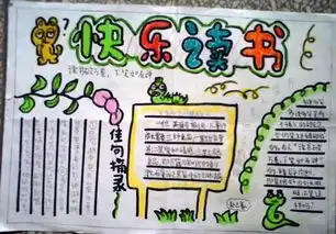 我读书我快乐的手抄报